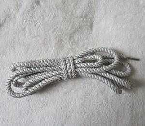 Gray Rope Shoelaces